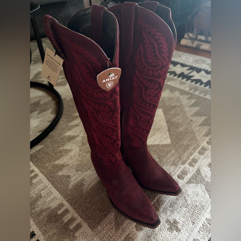 Ariat Deep Red Western Boots